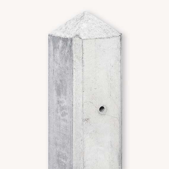 God Egyptische Paragraaf Betonpaal grijs | 10x10 cm | Universeel | Tuinafscheiding.nl