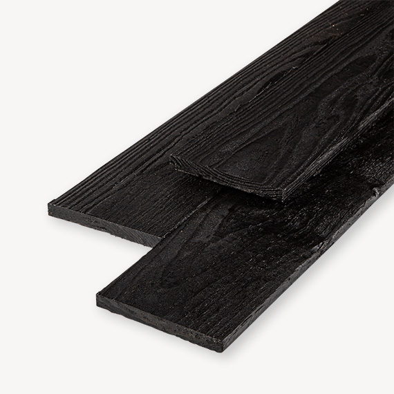 Installatie Toepassing bruiloft Douglas plank | ruw | zwart | 2x15 cm | Tuinafscheiding.nl