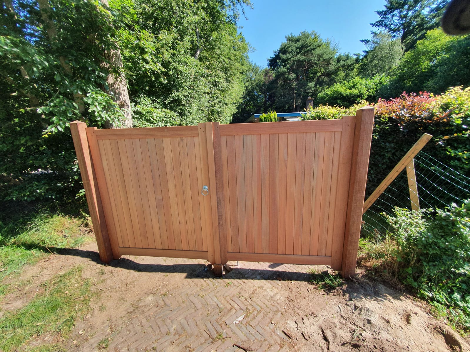 Dichte Poort | Dubbele Deuren | 150 Cm | 150 Cm | Tuinafscheiding.nl